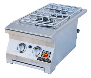 Bartending-Center-Cart Solaire Gas Grills Dual Side Burner