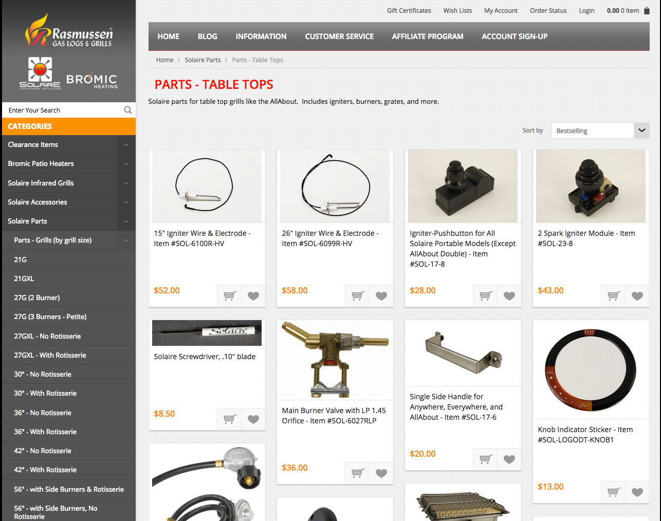 Grill parts online best sale